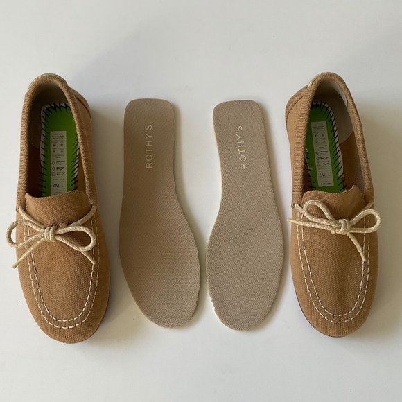 ROTHY’S The Boat Shoe Tan  Size 7 NWOT - Picture 10 of 12
